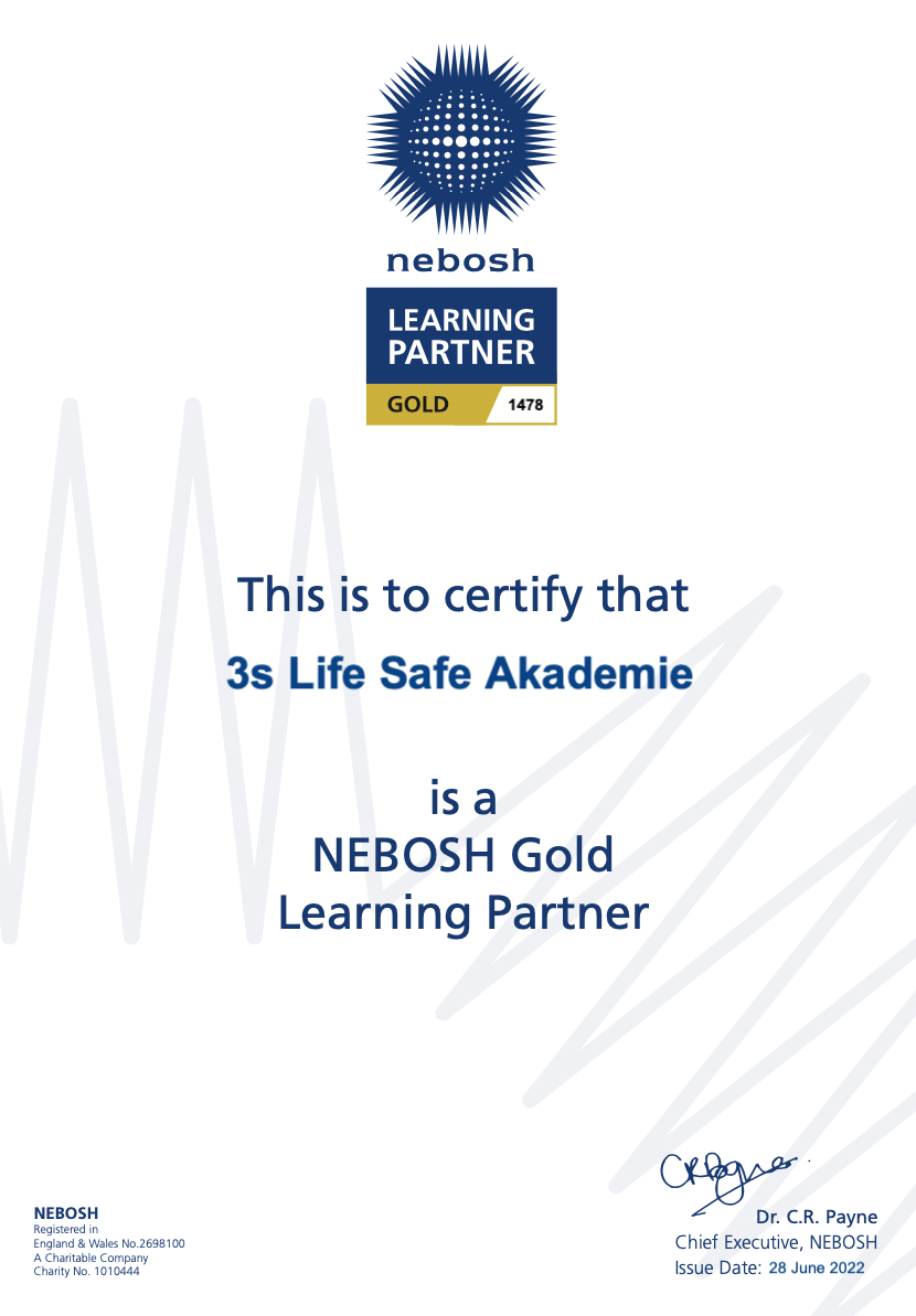 We are NEBOSH Gold Learning Partner