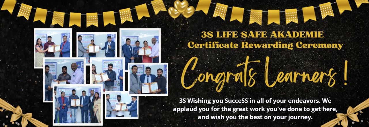 3S Life safe akademie's NEBOSH Certificate Rewarding Ceremony 2022