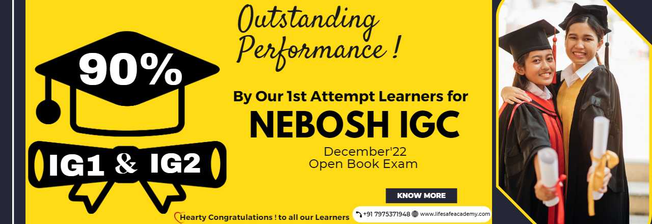 NEBOSH IGC Open Book Exam Results of December' 2022 of 1st Attempt Learners
