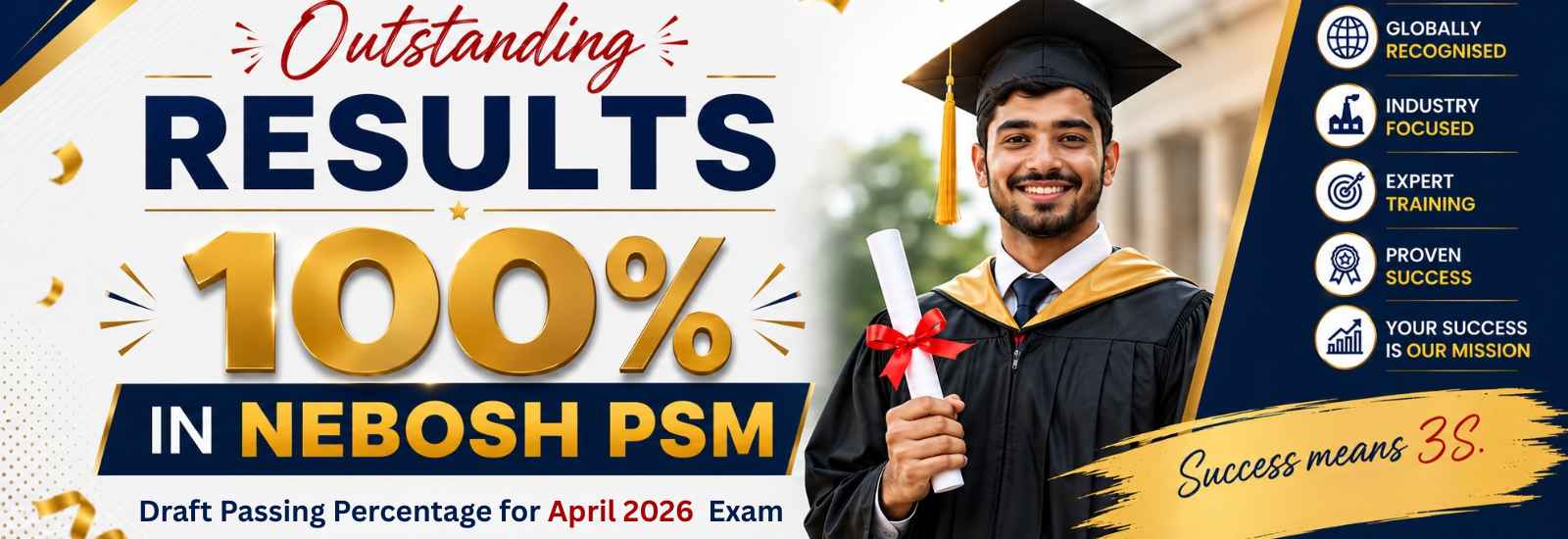 NEBOSH PSM Results April 2026 3S LIFE SAFE AKADEMIE.