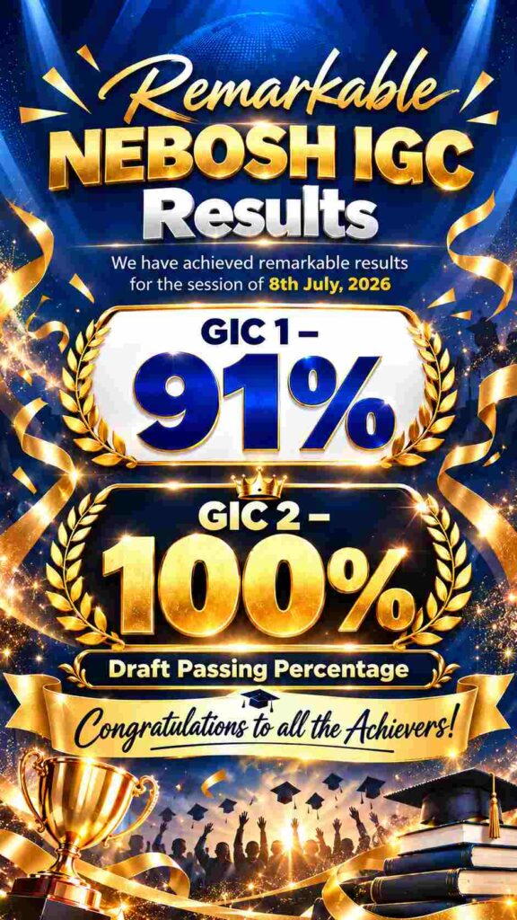 Excellent NEBOSH IGC Results for the M/O July 2026
